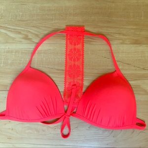 AERIE tie front bikini top